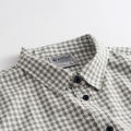 Breathable Men's Small Plaid Short Sleeve Sports Shirt